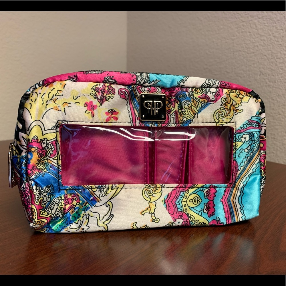 NEW!!PurseN Cosmetics Case-Pk Plastic-lined Cptms